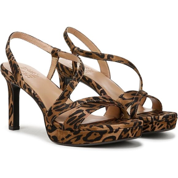 Naturalizer Women Cheetah Print Polyurethane Rounded Open Toes Platform Shoes - Picture 9 of 10